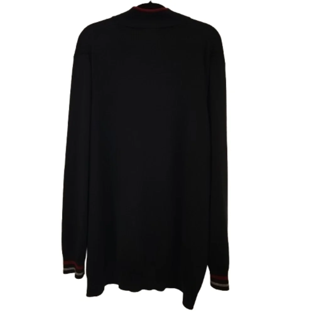 NetJets + Brooks Brothers Navy Blue 1/4 Zip Merino Wool Blend Sweater Size 2XL